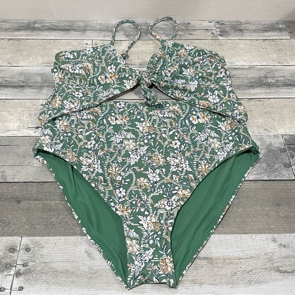 VERONICA BEARD Aniston Floral Print One-Piece Swimsuit - Sz - Large (B488) - Picture 6 of 12